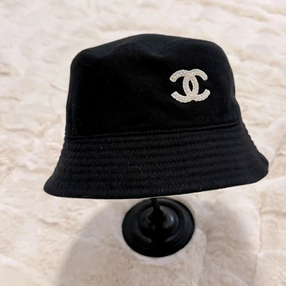 CHANEL Accessories Chanel Bucket Hat With Cc Logo Poshmark